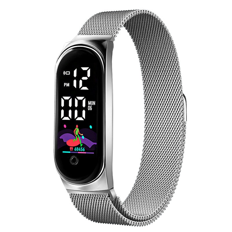 UNISEX SMART WATCH IN STAINLESS STEEL