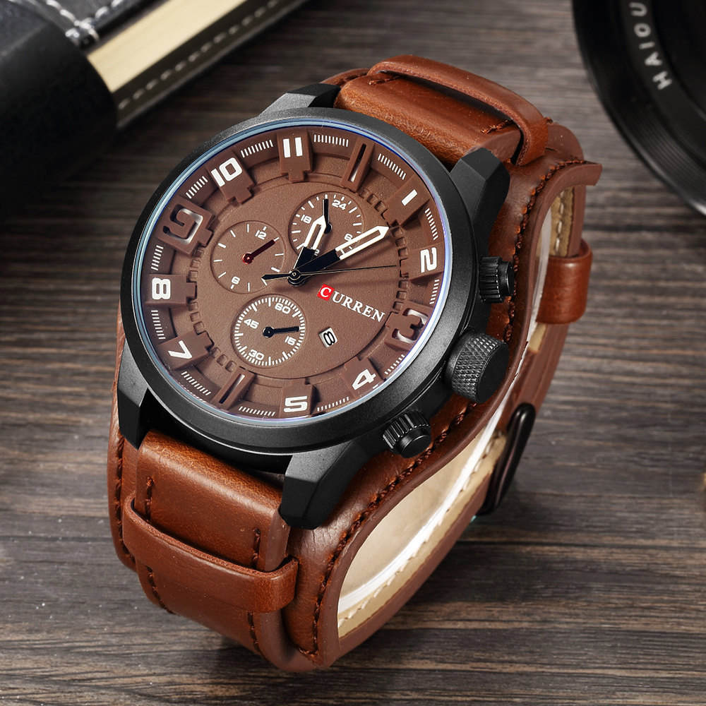 CURREN LEATHER WATCH Men