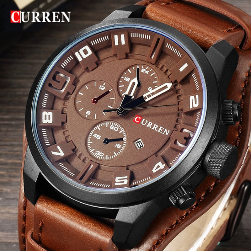 CURREN LEATHER WATCH Men