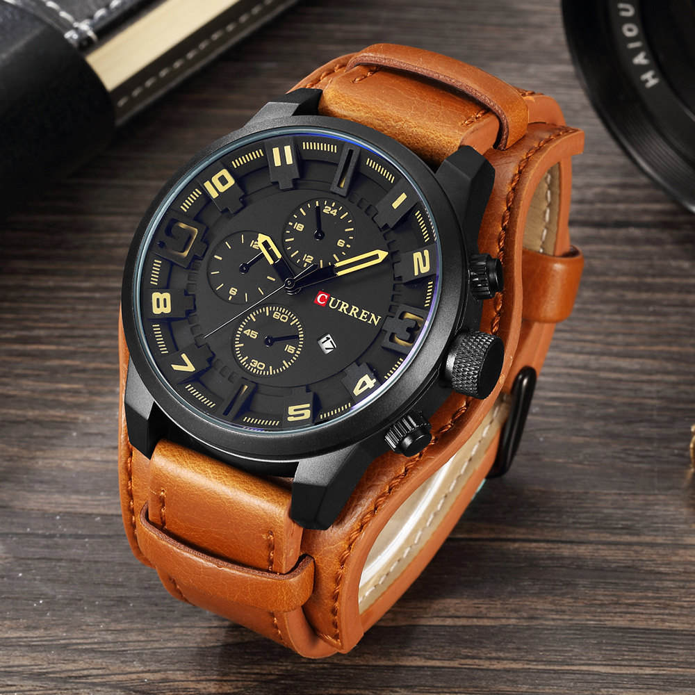 RELOJ DE PIEL CURREN Hombre