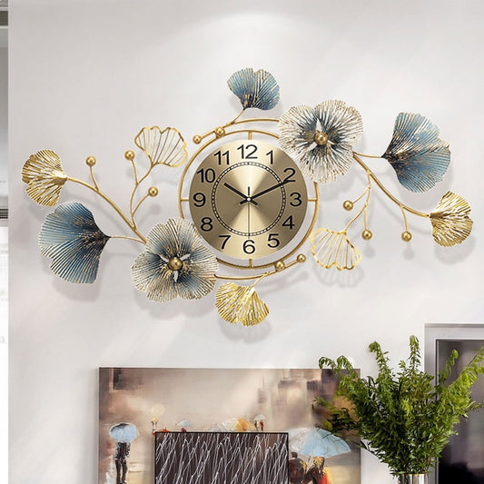 3D METAL CLOCK GINGKO 