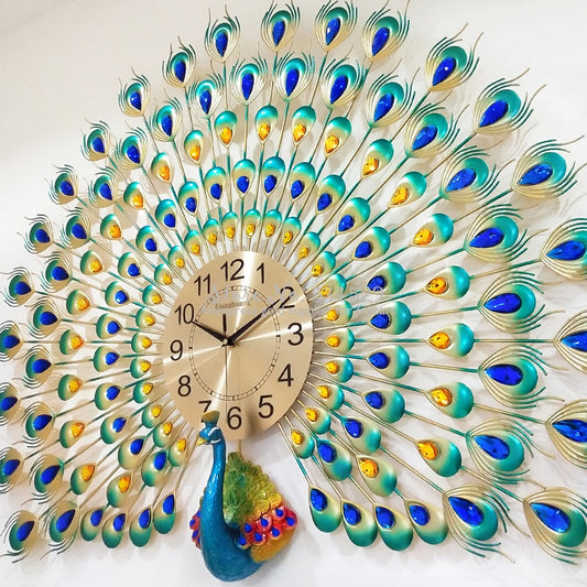 LARGE PEACOCK CLOCK