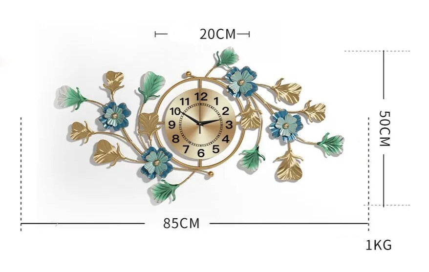 FLOWER WALL CLOCK