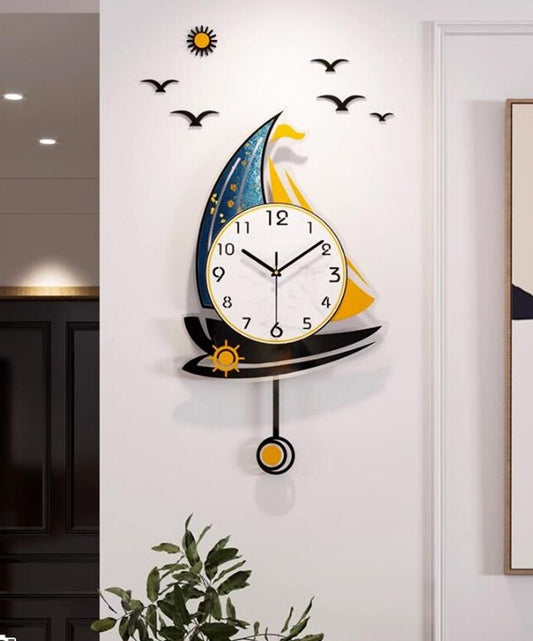 SAILBOAT BOAT WALL CLOCK