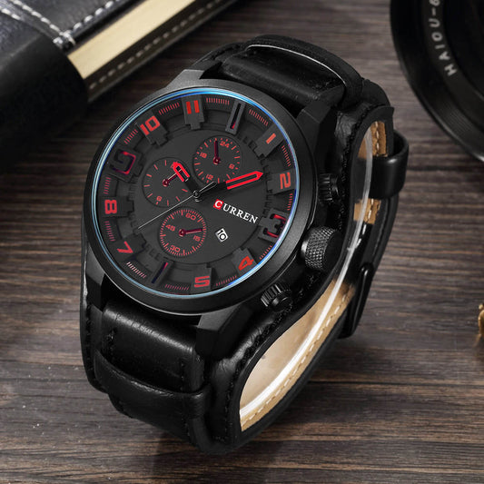 CURREN LEATHER WATCH Men