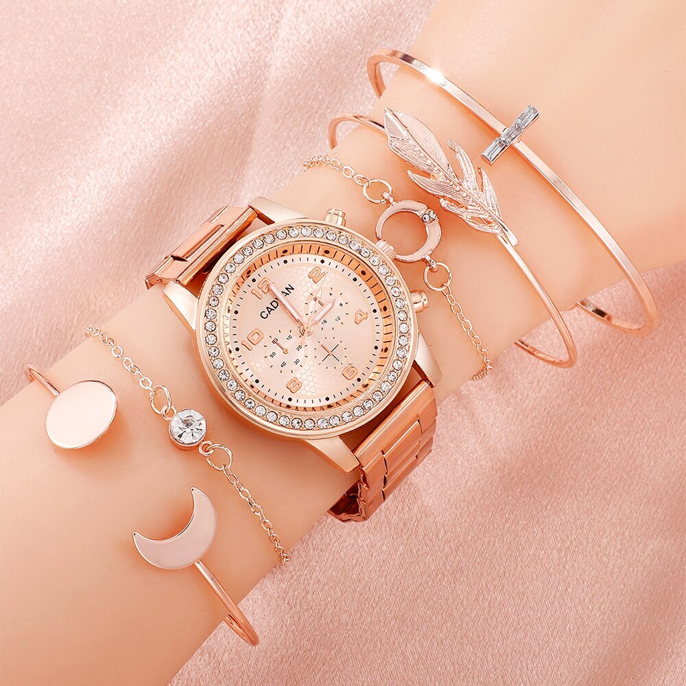 RELOJ ORO ROSA + PULSERA