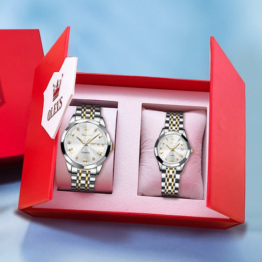 MONTRE COFFRET OLEVS COUPLE ..2