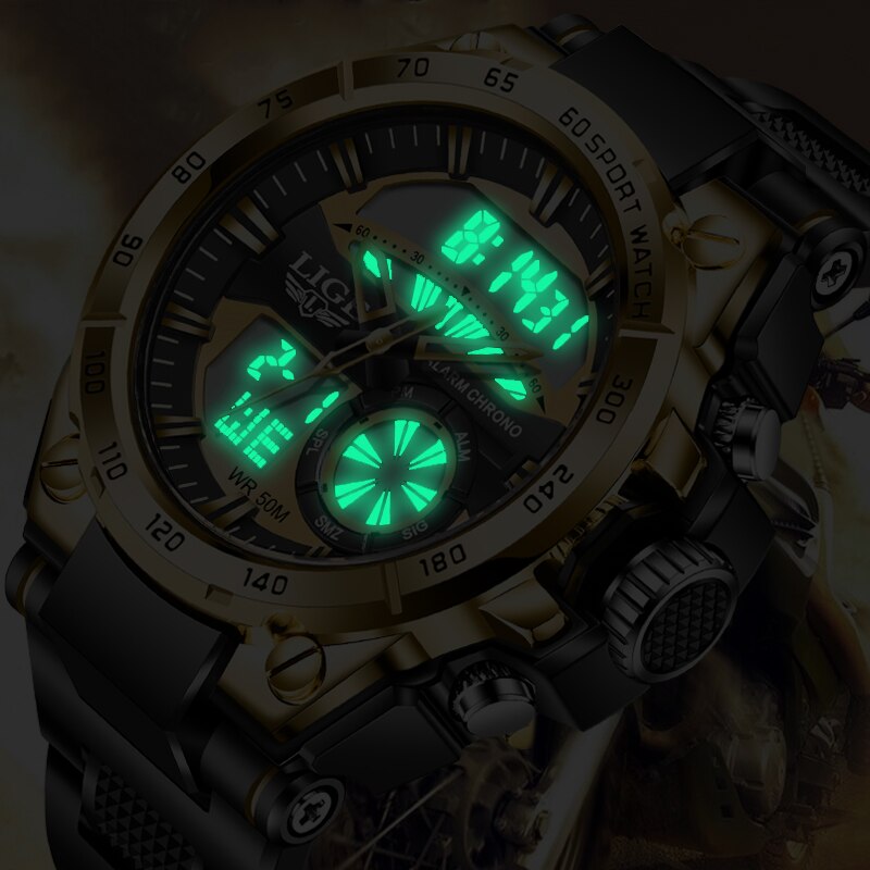 LIGE 2023 MILITARY Men's WATCH