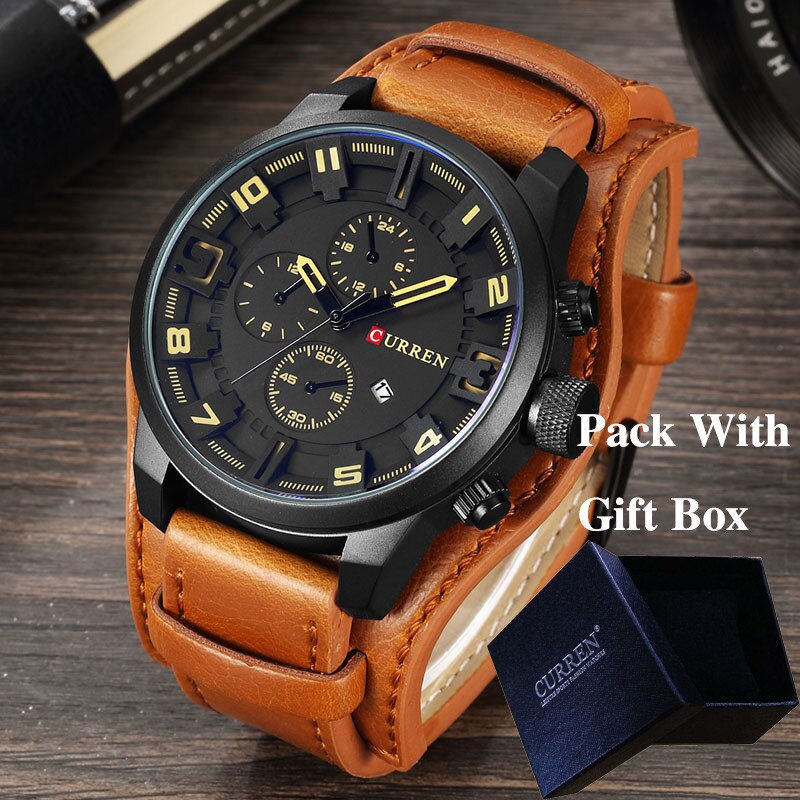 CURREN LEATHER WATCH Men