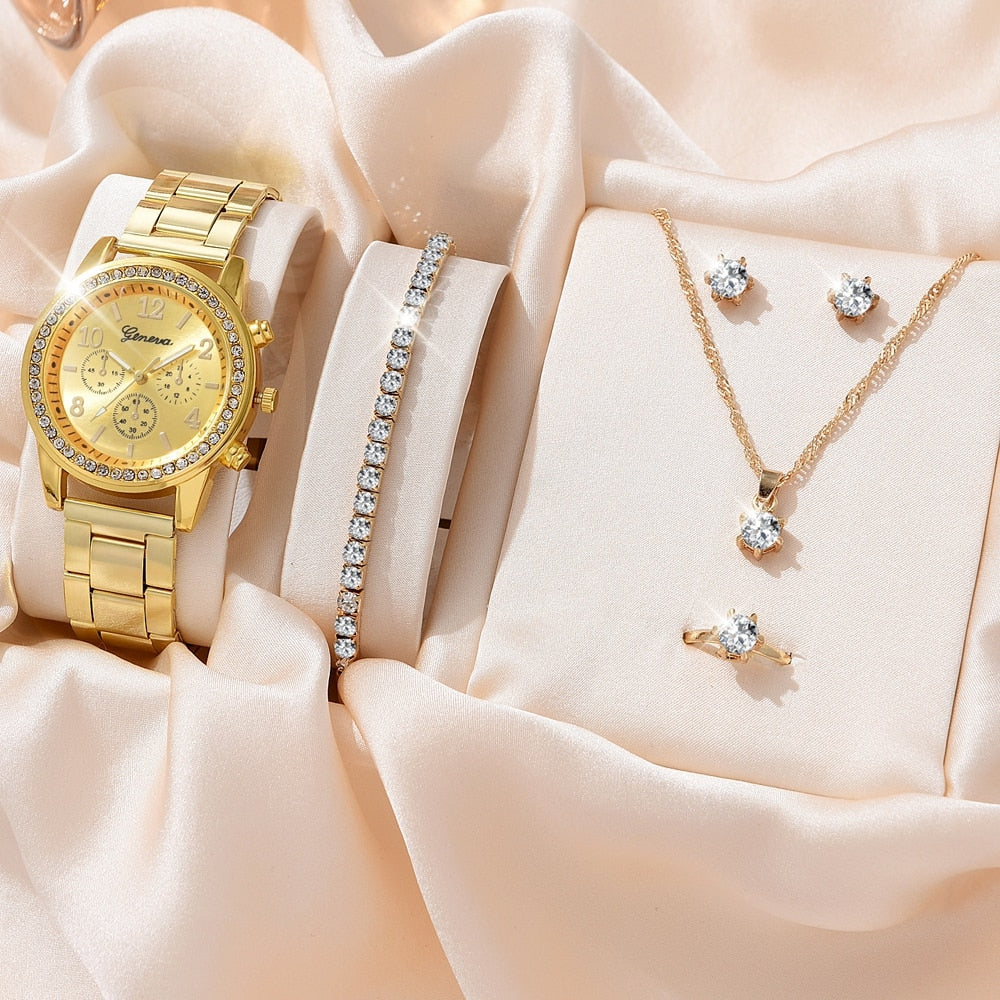 WATCH + JEWELRY SET