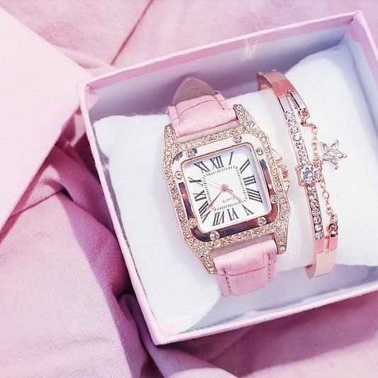 MONTRE + BRACELET STRASS