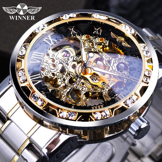 WINNER LUXURY Men's WATCH Apparent skeleton mechanism