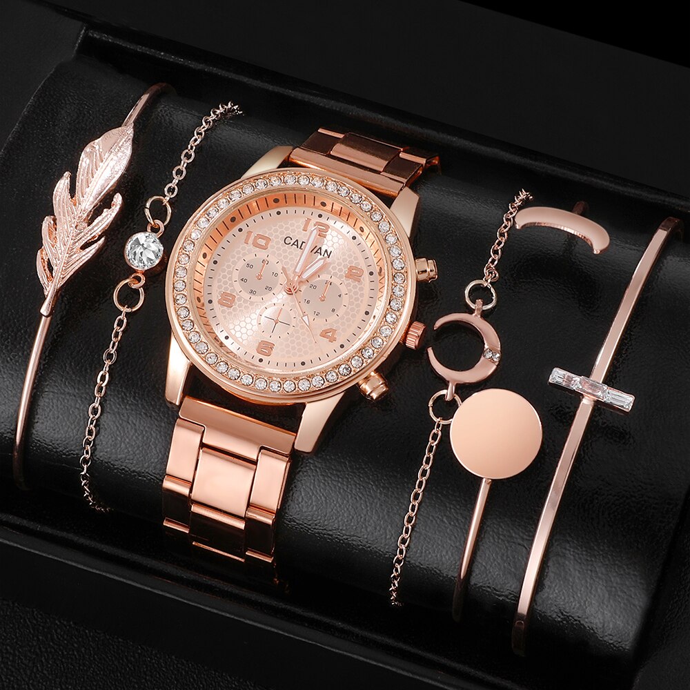 RELOJ ORO ROSA + PULSERA